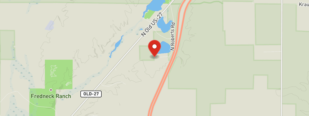 Map showing 5181 Green Acres Dr, Frederic, MI 49733