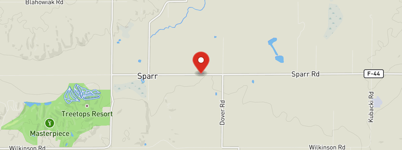 Map showing 5685 Sparr Rd, Gaylord, MI 49735