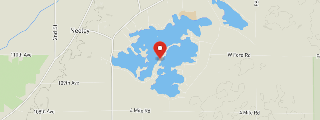 Map showing 11118 Long Point Dr, Plainwell, MI 49080