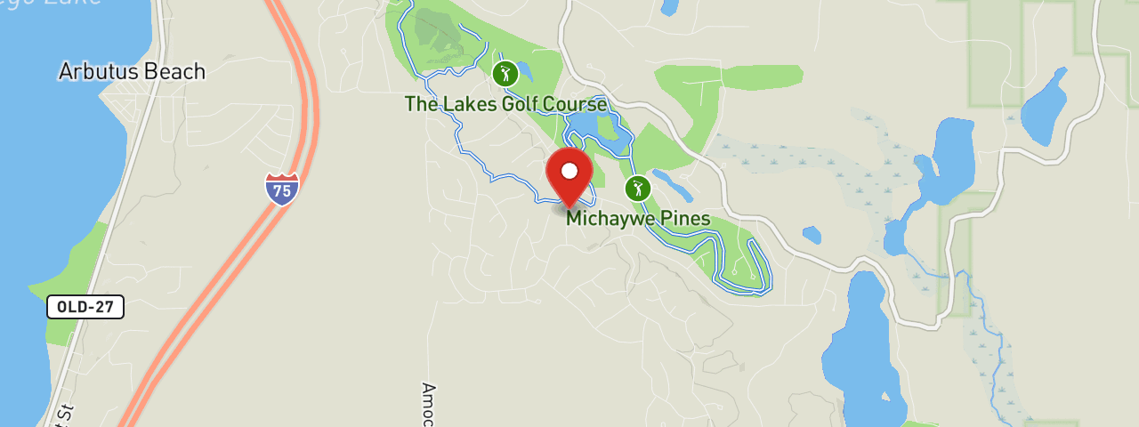 Map showing 6511 Chipmunk Ln, Gaylord, MI 49735